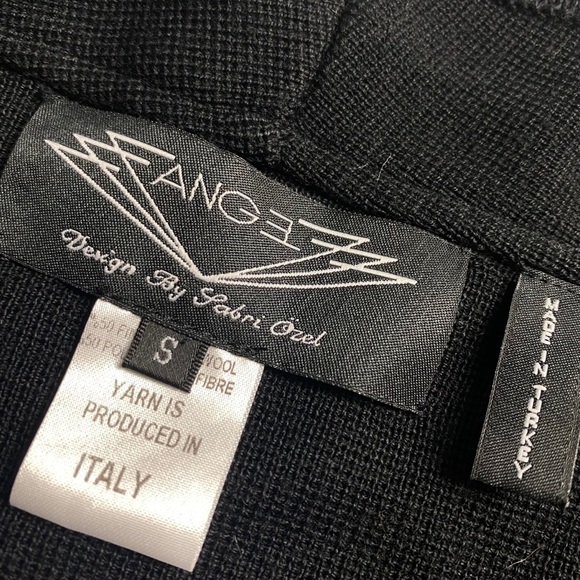 Sabri Ozel Angel Made ITALY sweater Waterfall Cardigan Jacket New w/out tag wool - Picture 7 of 7